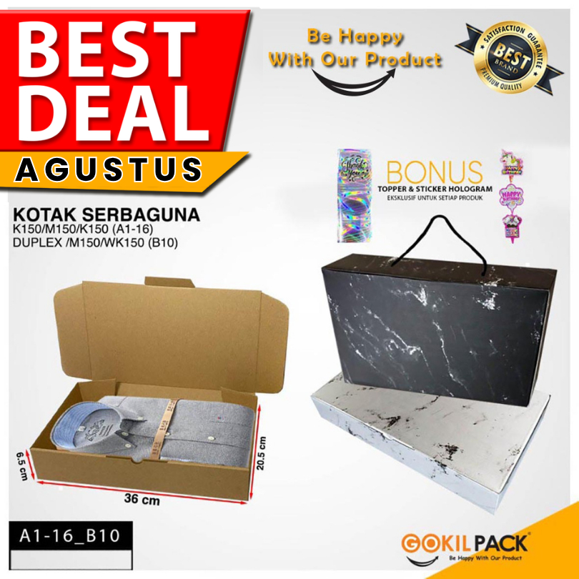 

Kotak Donat | Dus Donat | Box Donat Kraft Murah 36.5x20.5x6.5 Kotak Kue Dus Kue I A1-16