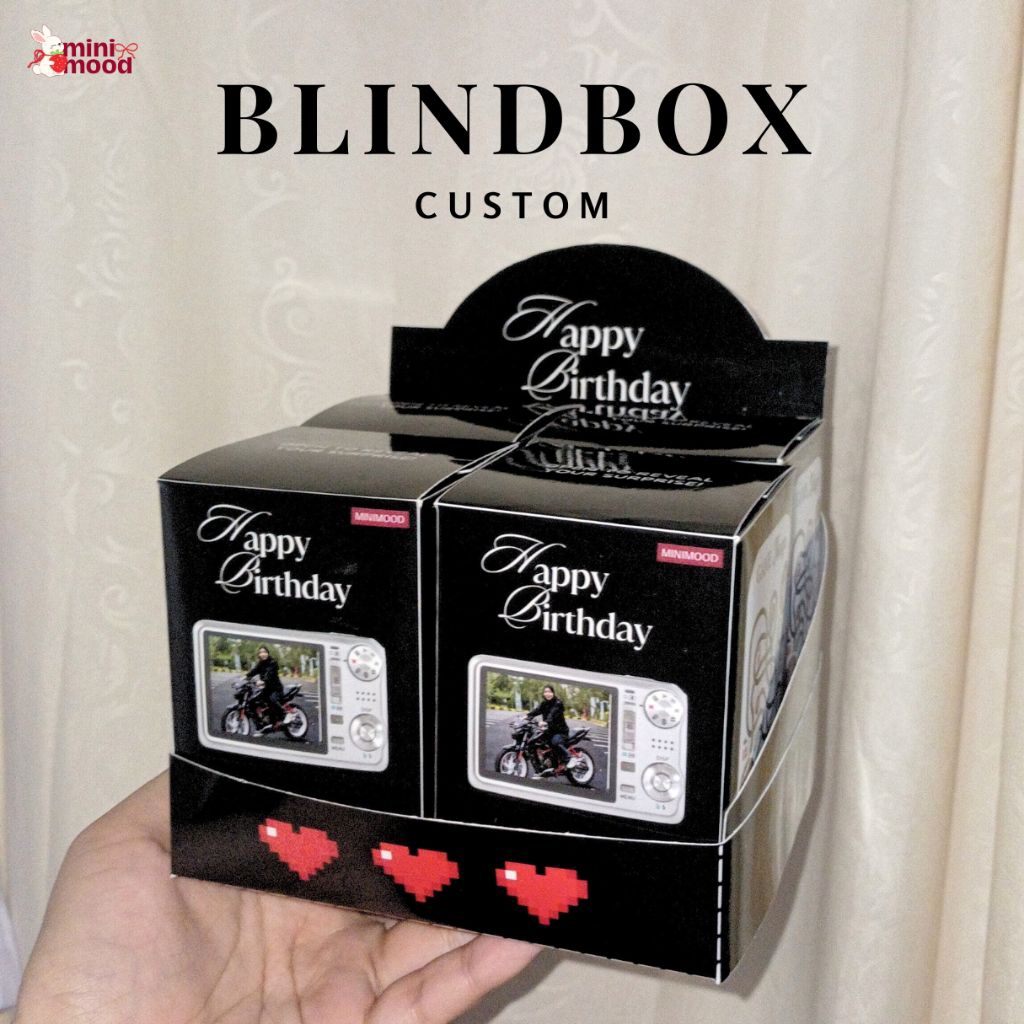 

[DESAIN SENDIRI] Custom Blind Box by Minimood.co | Birthday Ulang Tahun Pesta Kado Kotak Surprise