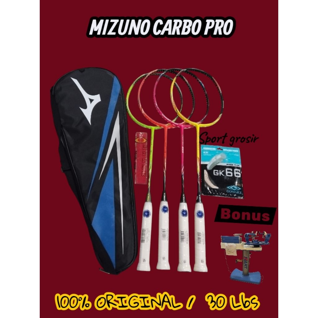 RAKET MIZUNO CARBO PRO 823 , 100% ORIGINAL