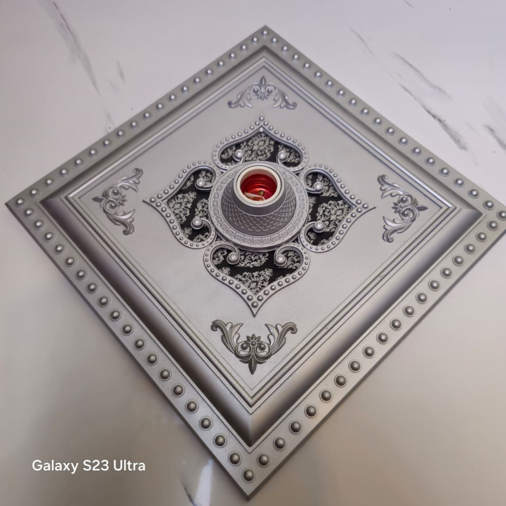 FITING HIAS BESAR BINTANG ORNAMEN PLAFON PVC 30CM / FITTING LAMPU PLAFON fitting 30CM
