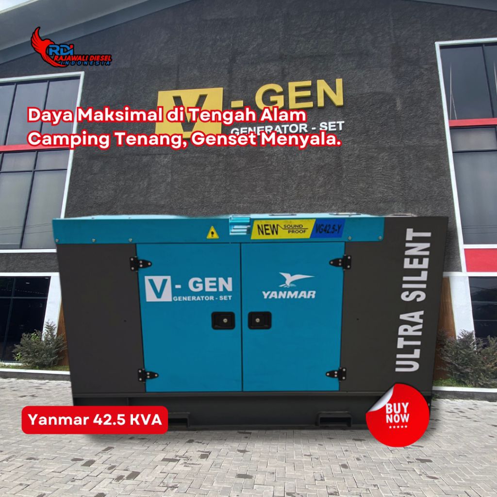 GENSET 42.5 KVA YANMAR DIESEL ULTRA SILENT