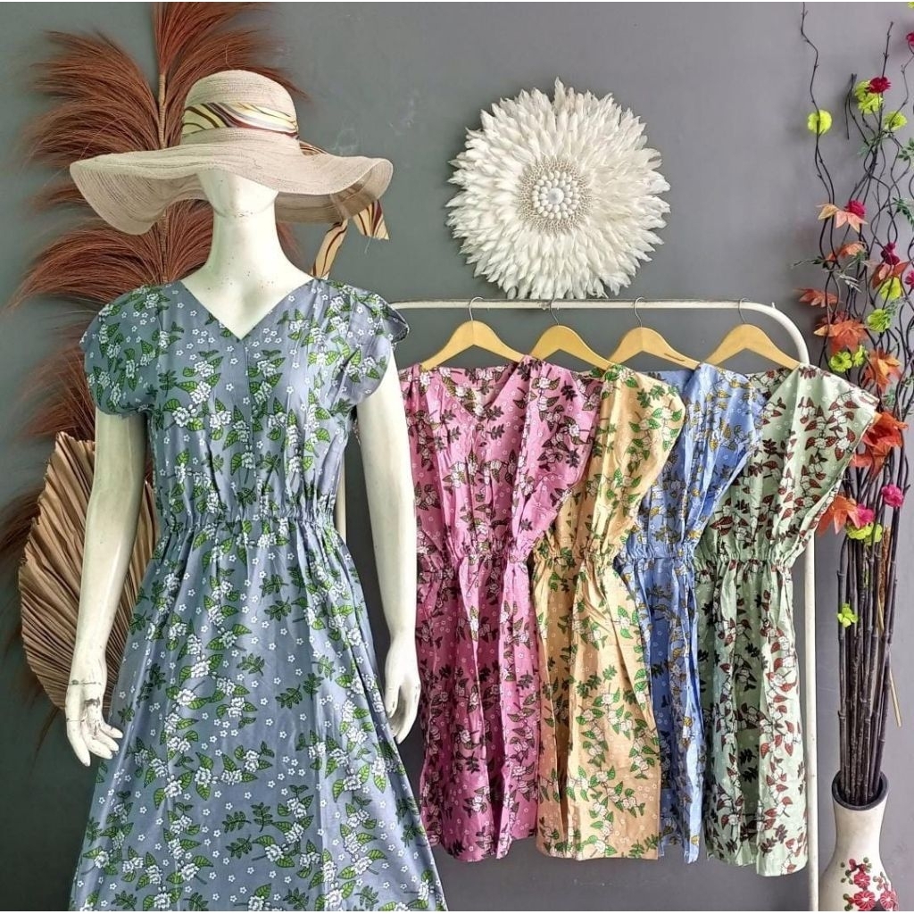 Daster Manohara Daster Kerut Pinggang Daster Rayon Premium 2025 Daster Motif terkini