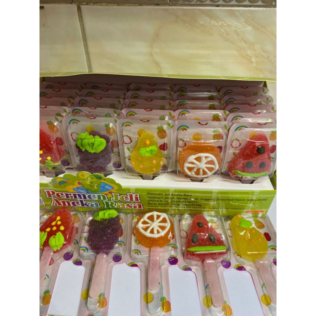 

permen Loly pop karakter buah mix
