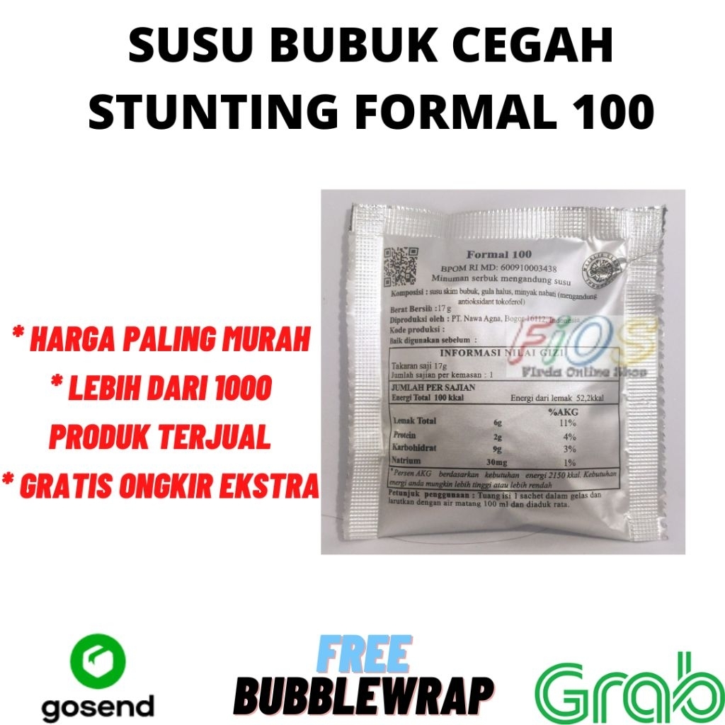 Nutrisi Gizi Buruk ASA Formal 100 (ASA F 100) Untuk Anak Balita Gizi Buruk
