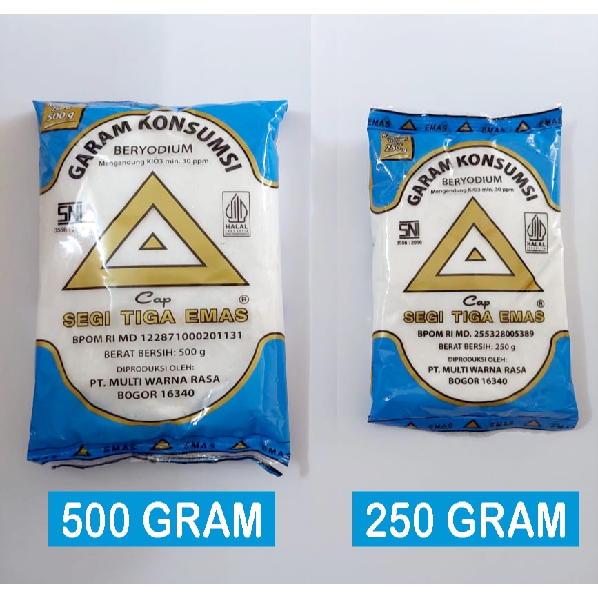 Garam Masak Garam Dapur cap segitiga emas