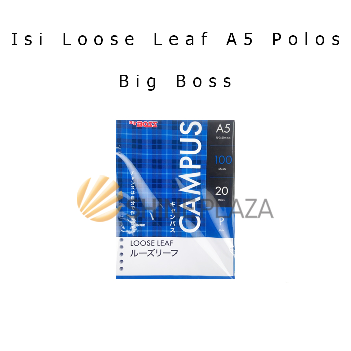 

Isi Loose Leaf Polos A5 Big Boss - Isi Binder Polos A5 BigBoss