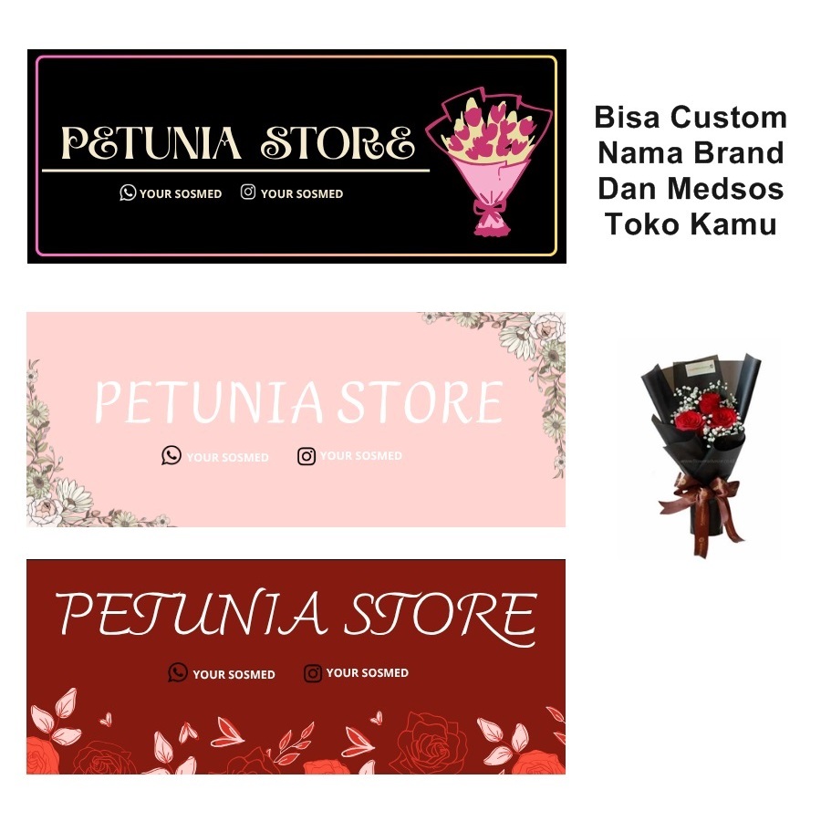 

65pcs Stiker Buket Custom - label buket-stiker buket-stiker hampers-stiker buket-stiker custom