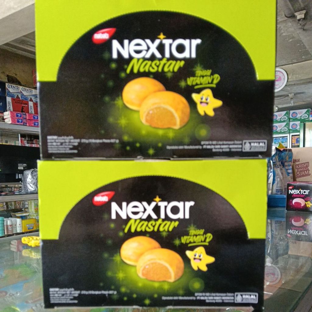 

Nabati Nextar Nastar / Nextar Brownies / Nextar Stroberi 1 dus isi 10 pcs @ 27 gr ED 9 April 26