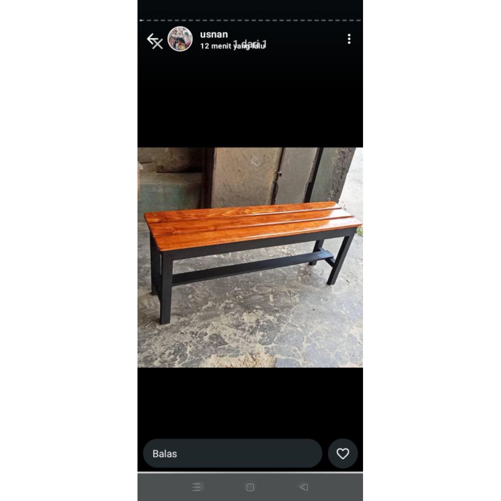 bangku panjang jati Belanda full