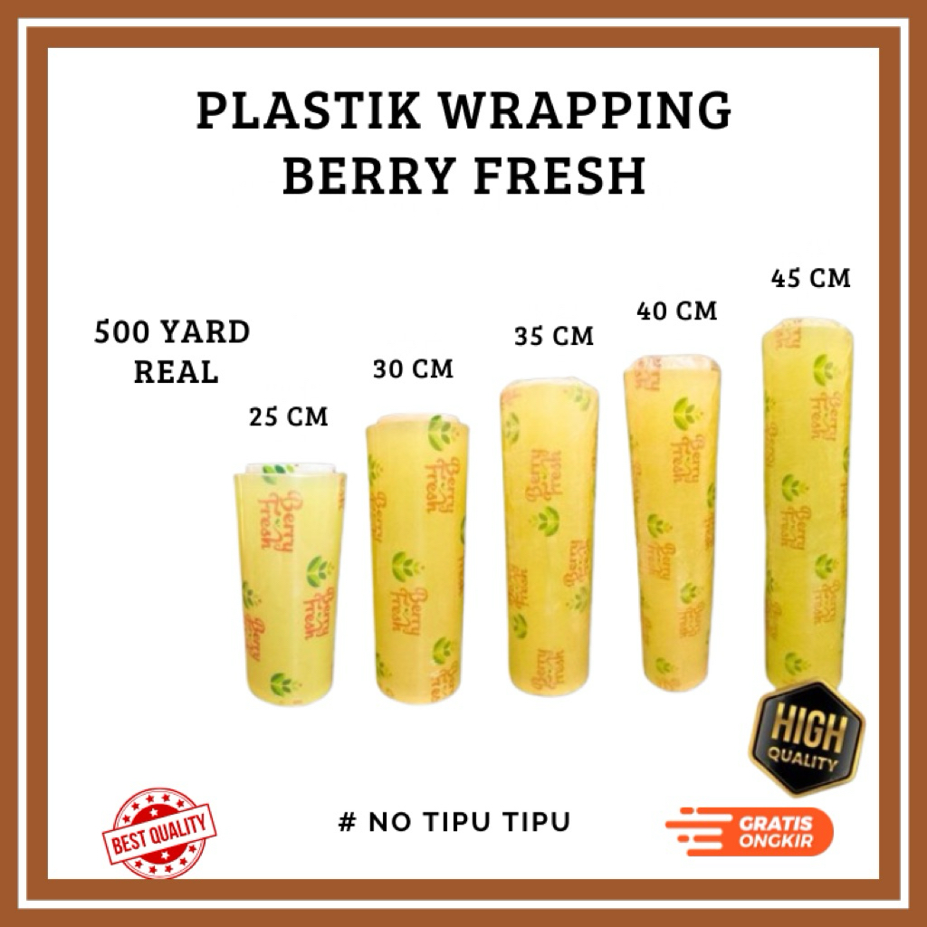 BERRYFRESH Plastik wrapping makanan plastik pembungkus makanan cling wrap plastik wrapping