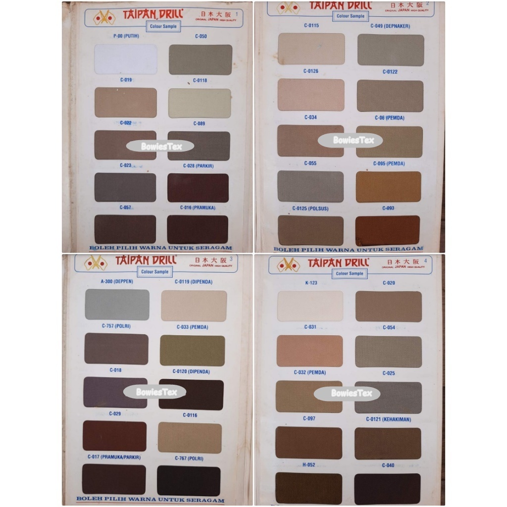 Kain Taipan Drill Premium Seragam Eceran