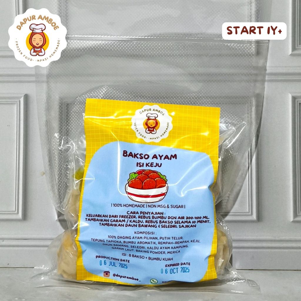 

Baso ayam isi keju - MPASI FRIENDLY