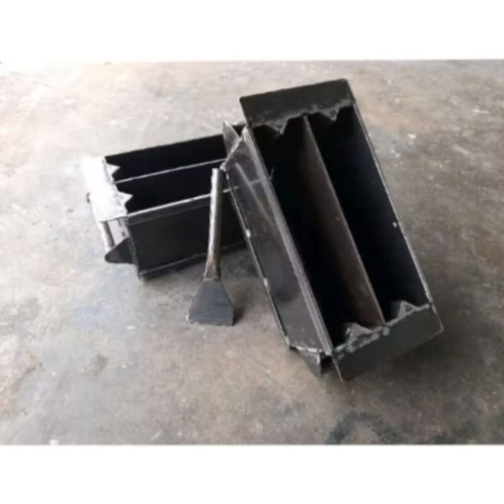 cetakan batako engsel double ukuran 40x20x10cm