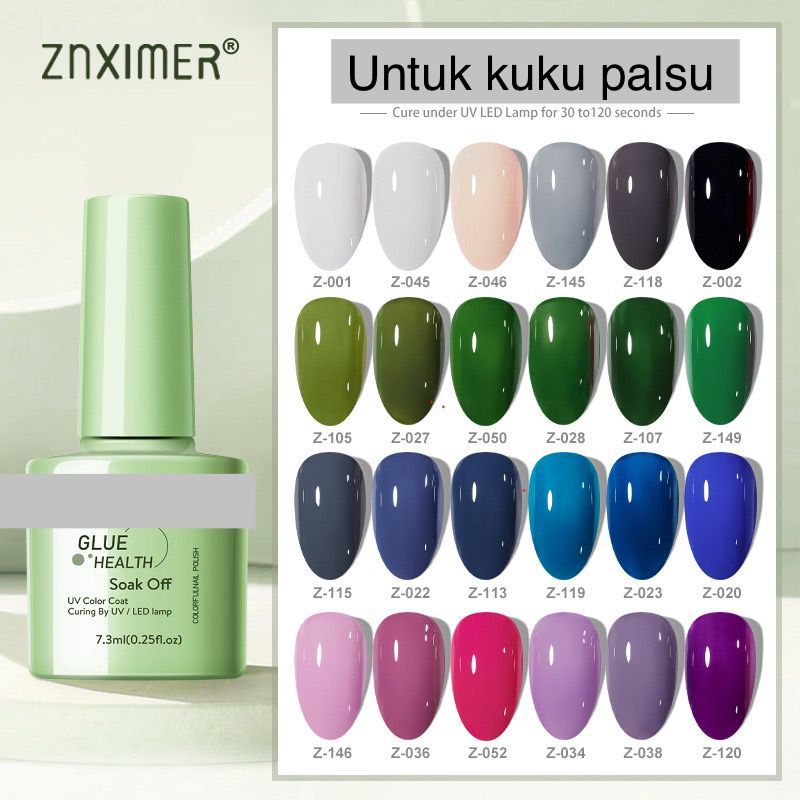 (1-50) ZN KUTEK GEL UV / KUTEK GEL POLISH JKT uv gel polish 7.3ml gel polish kutek gel polish tahan 