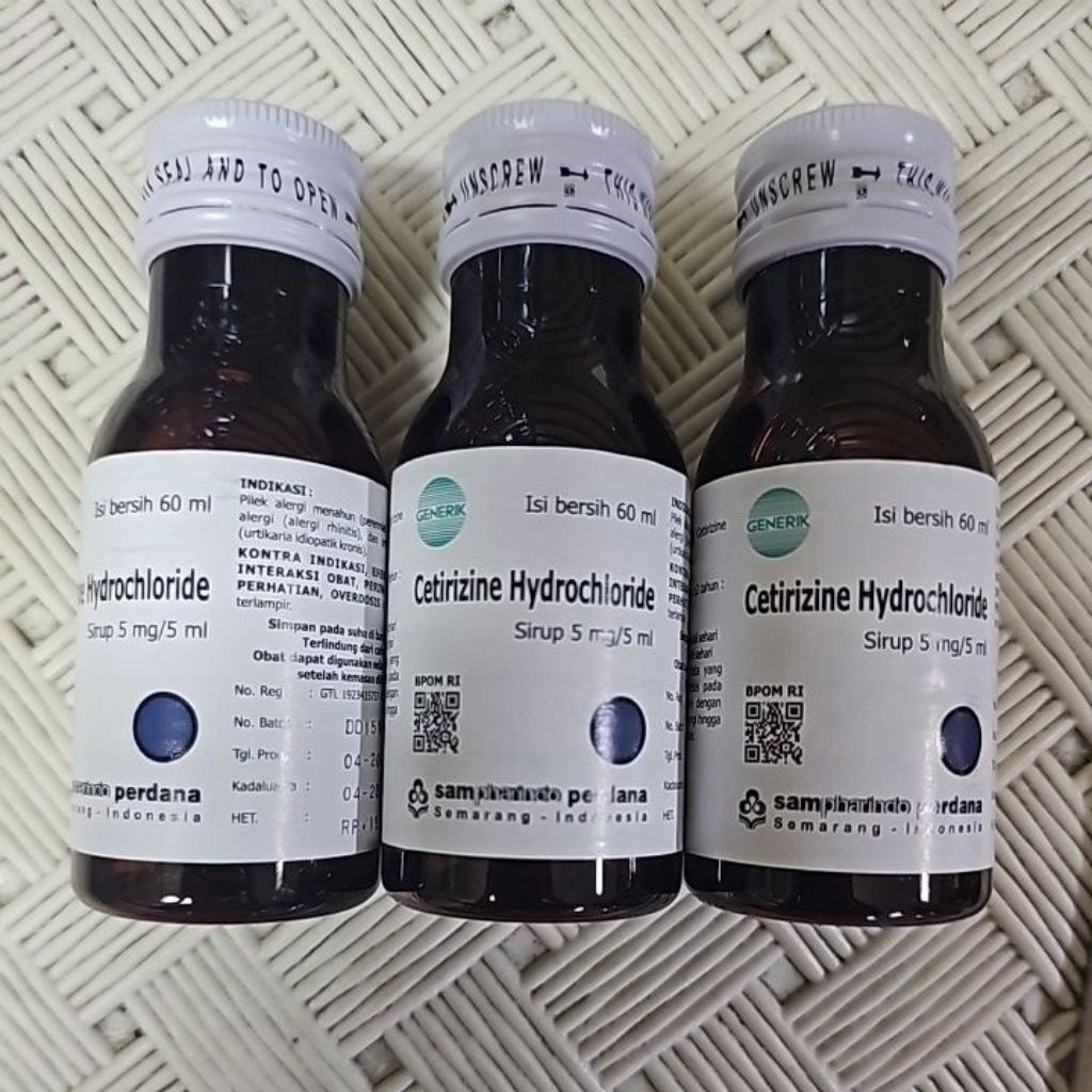 cetirizine hydrochoride sirup 60 ml