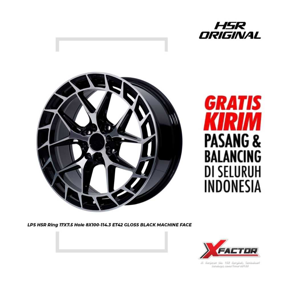 VELG MOBIL HSR R17 HSR LPS HSR R17X75 H8X100-114,3 ET42 GBMF