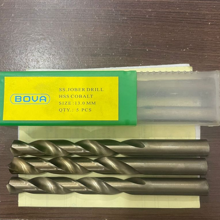 Mata Bor Besi Bova 13mm Mata Bor Besi HSS Cobalt Drill Kuning 13 mm Mata Bor Besi Bova 13 Mili