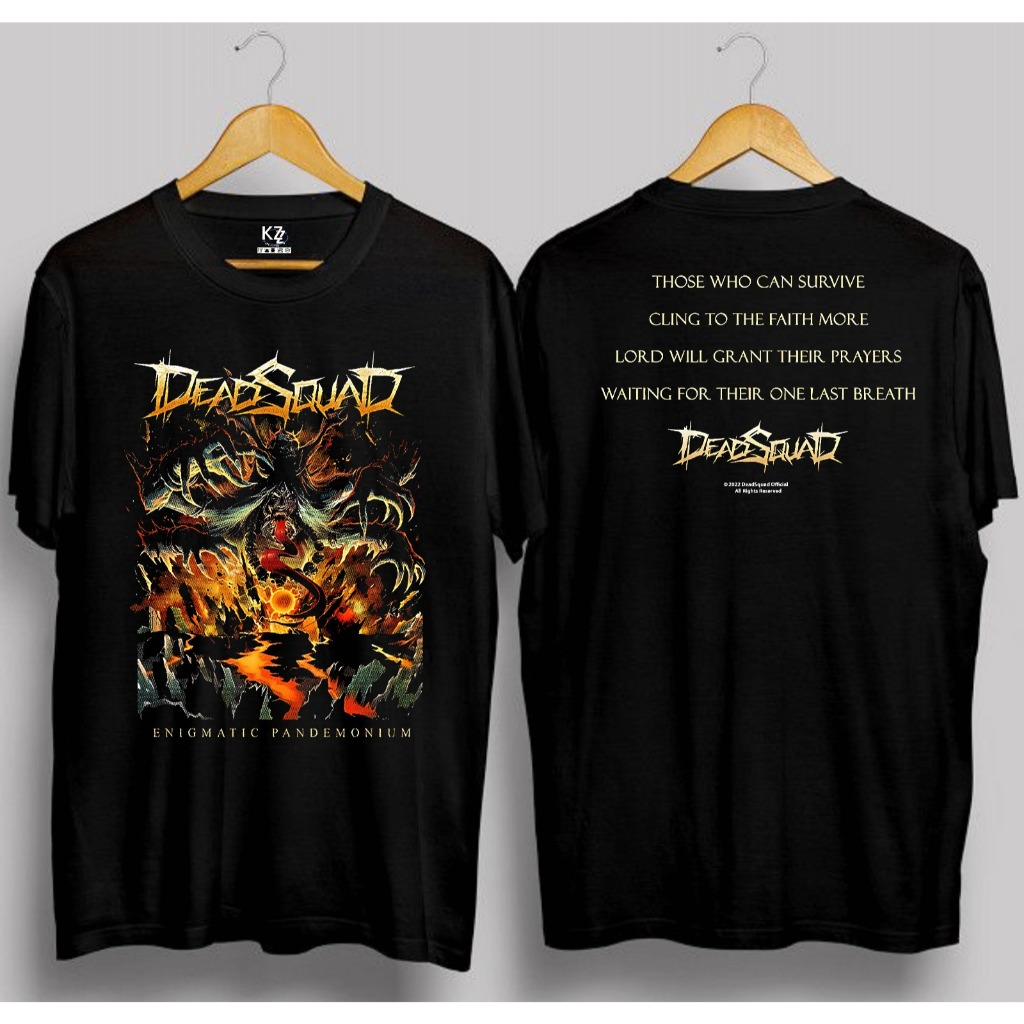Kaos Band Deadsquad Enigmatic Pandemonium T-shirt Musik Metal