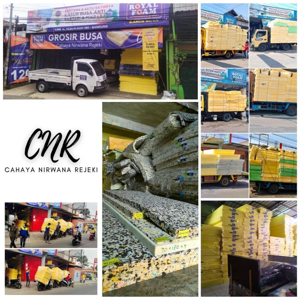 Natasia22 Busa Lembaran Busa Royal Foam Density 16, Busa Yellow/Green Tebal 2Cm, 3Cm, Dan 5 Cm, Busa