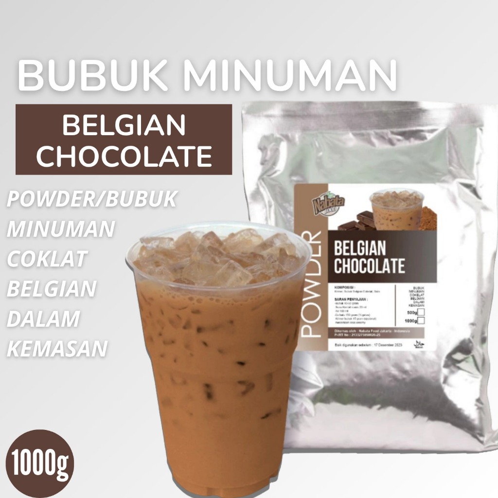 

Bubuk Minuman Coklat Belgian 1 kg Cokelat Chocolate Nabata Drink 1000 g / Belgian Chocolate