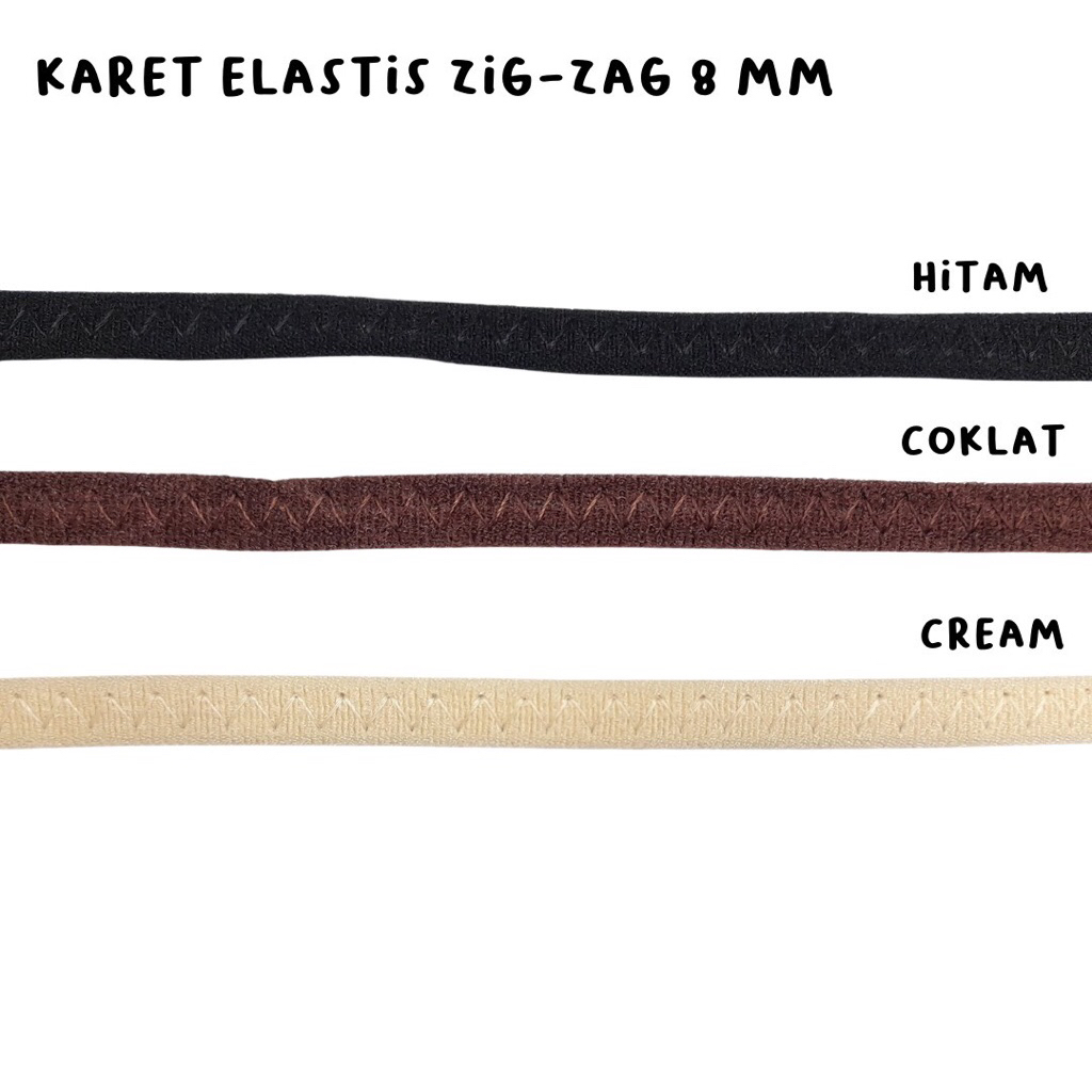 KARET ELASTIS ZIGZAG 8MM
