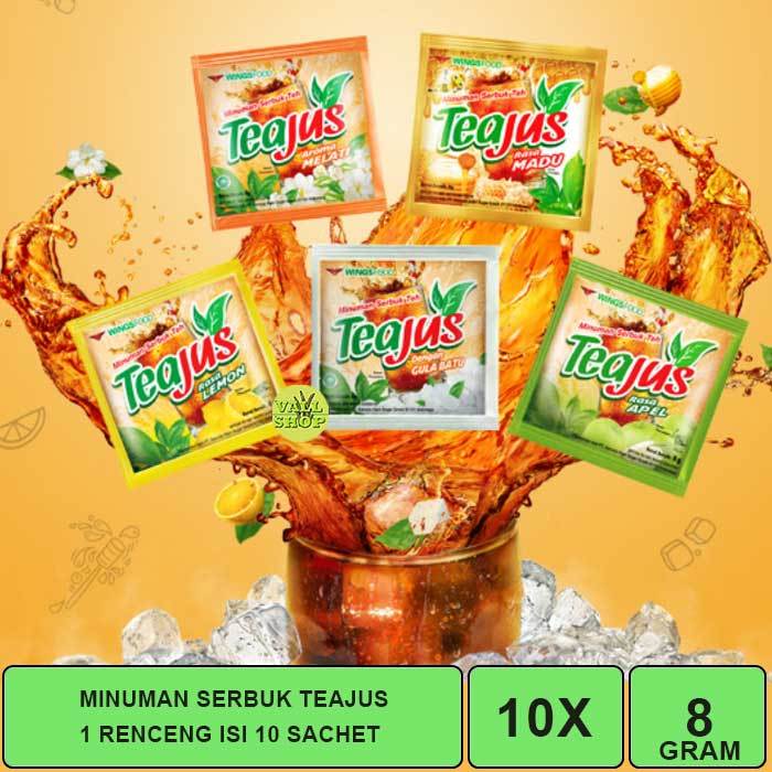 

TEA JUS MINUMAN SERBUK TEH ANEKA RASA (1 RENCENG ISI 10 SACHET).
