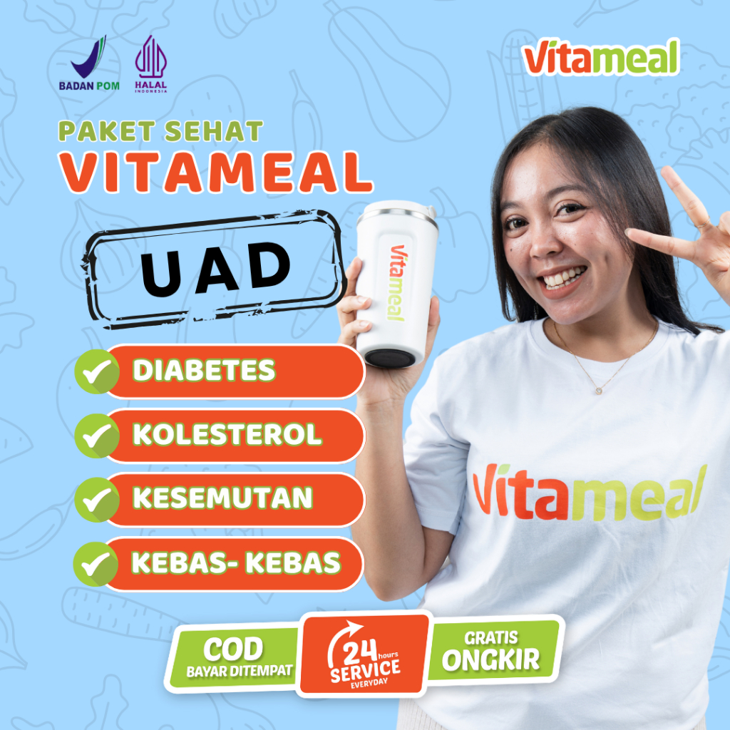 

Vitameal Meal Nutrisi Gula Multigrain Sereal Serbuk Superfood Lambung Darah Fiber Oatmeal Kolesterol Healthy UAD CRM