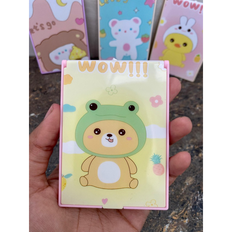 [ FREE BUBLEWRAP ] Cermin Lipat Kecil | Cermin Lipat | Cermin Saku