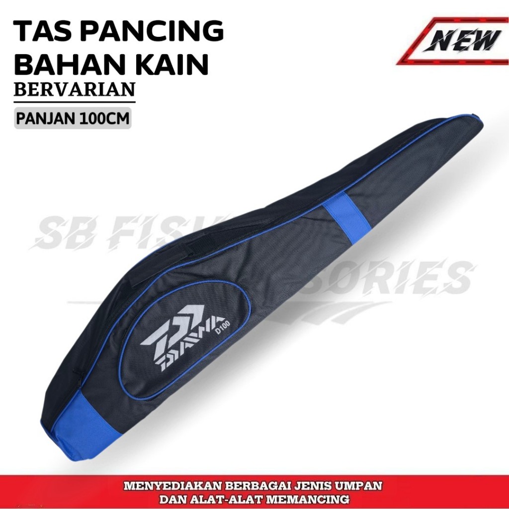 Tas pancing daiwa - shimano muat 2 joran 100cm bahan kain - tas joran pancing daiwa