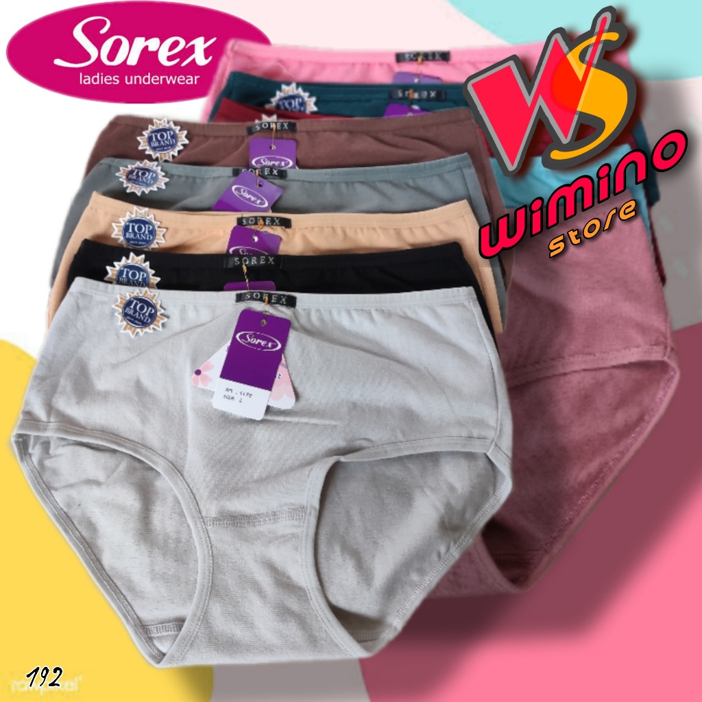 C192 Sorex Celana Dalam Wanita Dewasa, Celana Dalam Perempuan Sorex Size M - QL