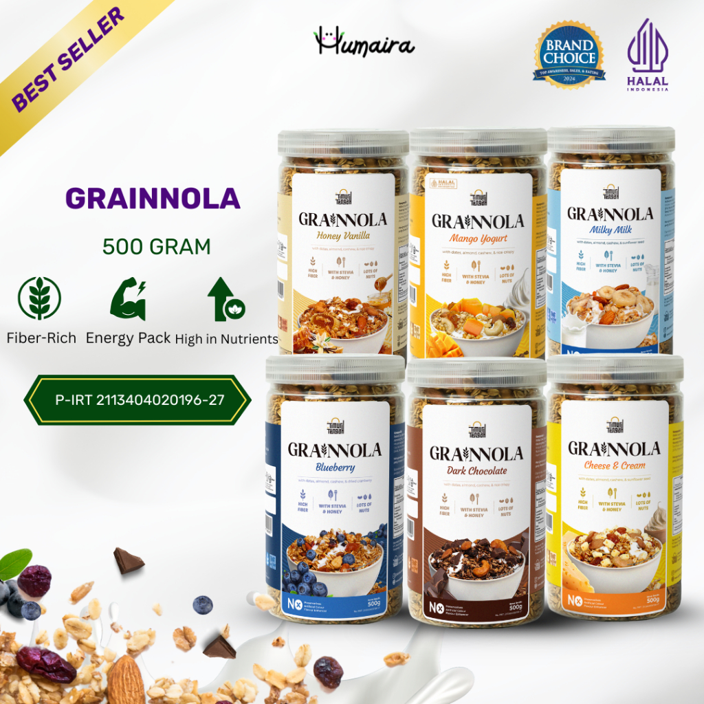 

Grainnola 500 gr Timur Tengah - Granola Sereal Cemilan Sarapan Pagi
