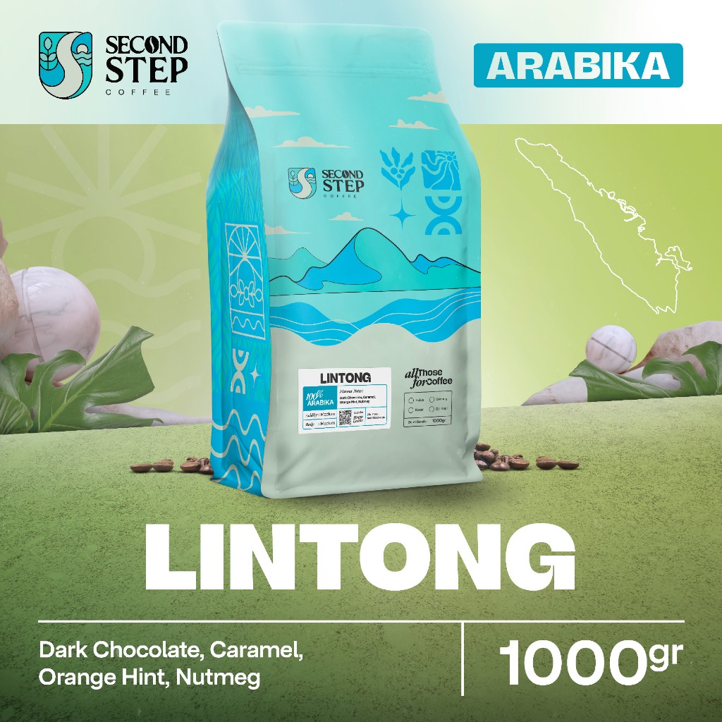 

Kopi Arabika Lintong Sumatra Arabica Coffee Roast Beans 1Kg Biji Bubuk