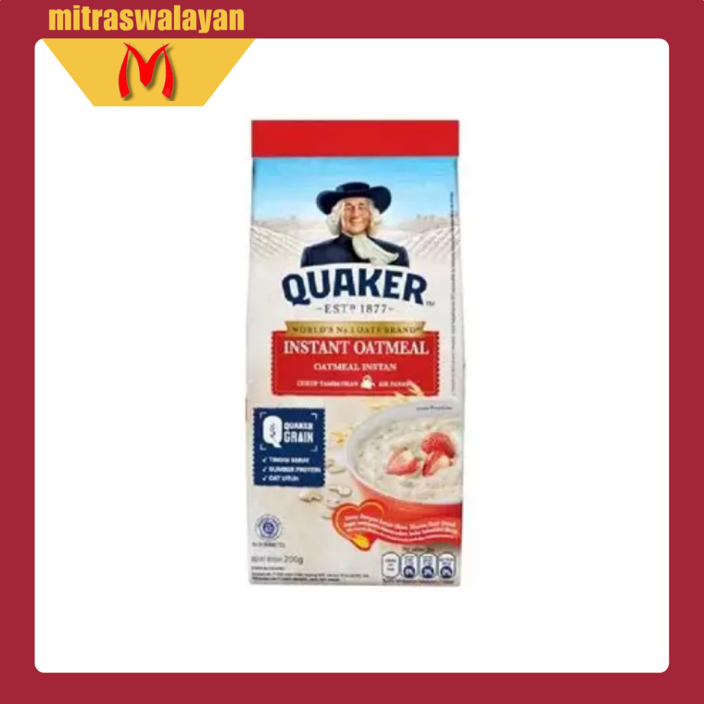 

QUAKER Instant Oatmeal Kemasan 200 gr