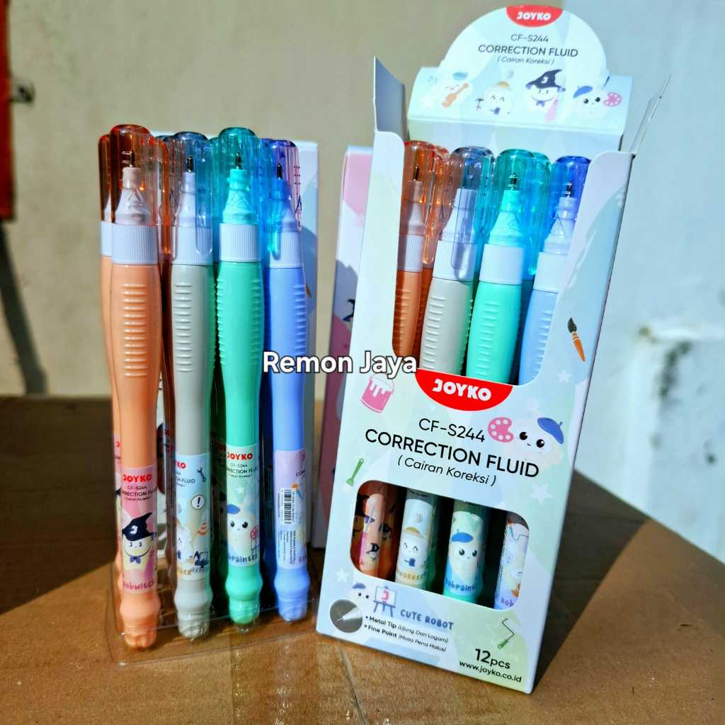 

ISI 12 PCS Tipe X MINI Joyko Correction CF-S244 Tipex MINI