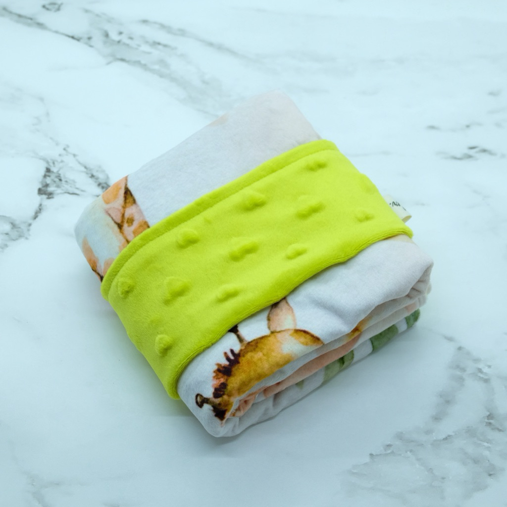 CUDDLER SELIMUT BABY / BAYI & ANAK MINKY DOTS / HEART PATTERNS ( MIXED ANIMALS )