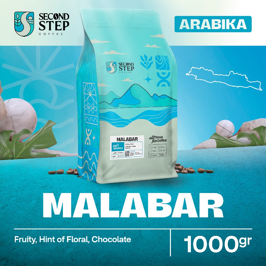 

Biji Kopi Bubuk Arabika Malabar Jawa Barat Arabica Coffee Beans 1Kg