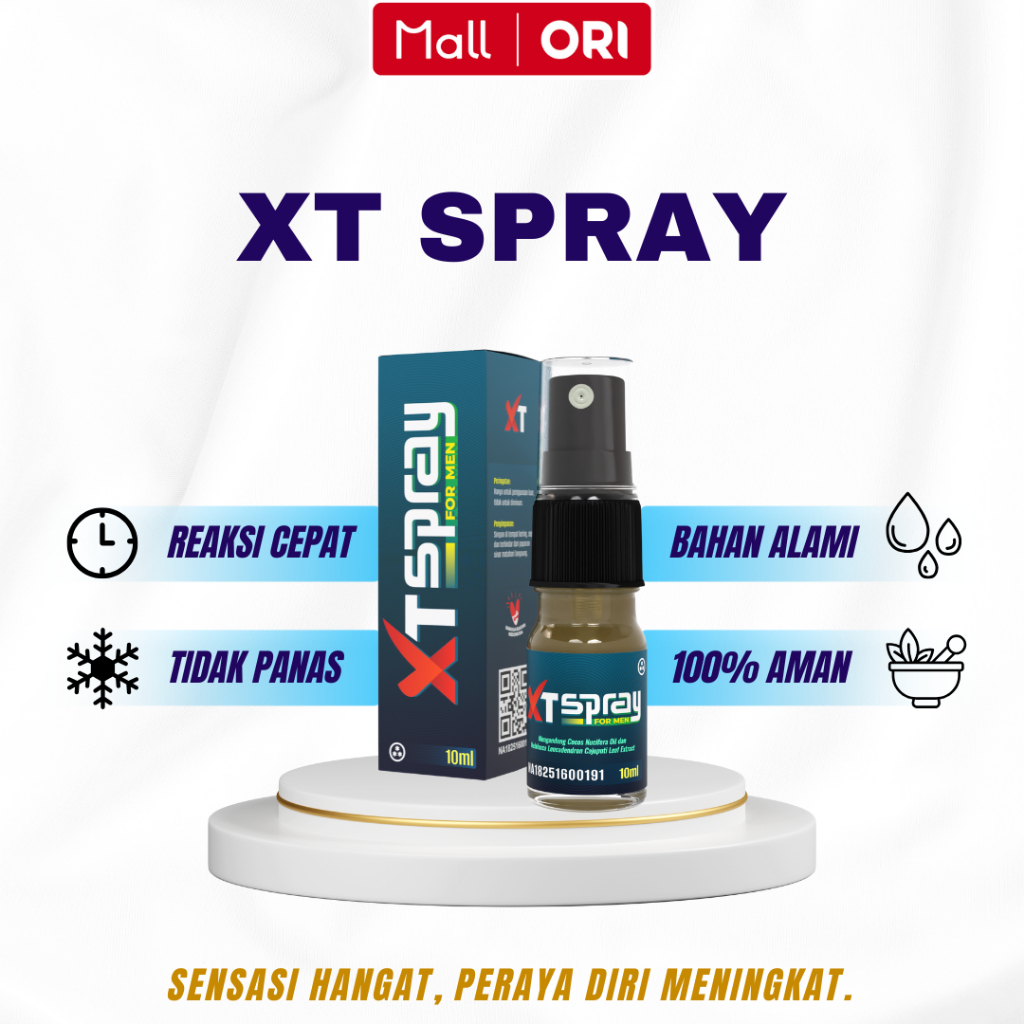 XT Spray Minyak Pijat Oba Kuat Pria Tahan Lama Tanpa Kebas Original