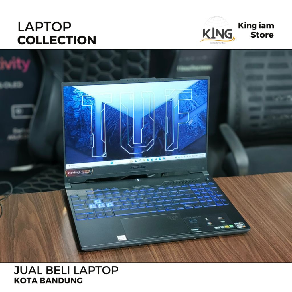 Laptop Gaming ASUS TUF A15 Ryzen 7 RTX 3050 Bekas Mulus Siap Pakai RGB 144Hz | ASUS TUF GAMING A15 F