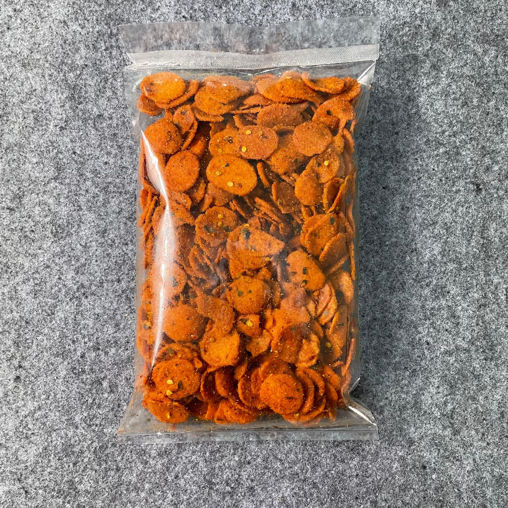 

Sosreng Pedas 500gr Sosis Goreng Daun Jeruk