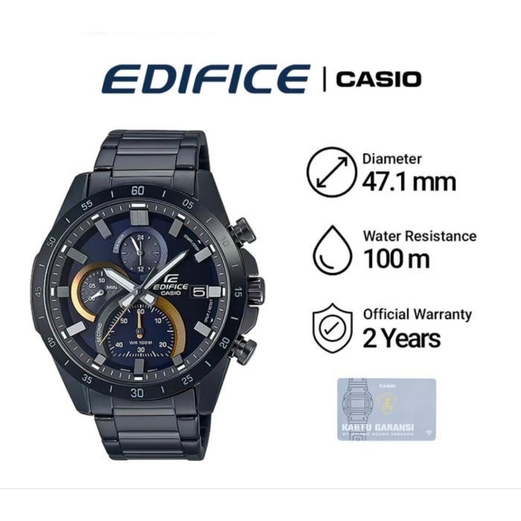 Casio Edifice EFR-571DC-2A / EFR-571DC-2AVUDF Jam Tangan Pria Original