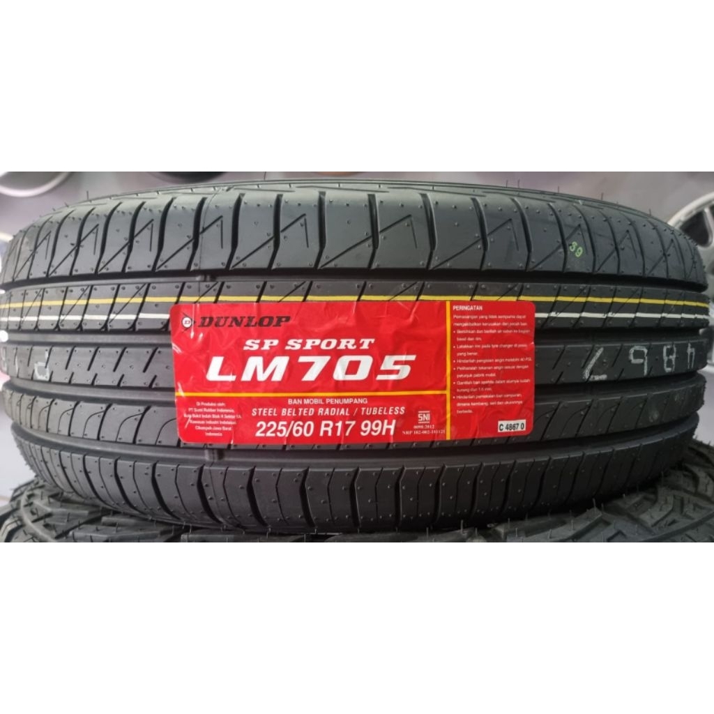 Ban Baru Dunlop SP Sport LM705 225/60 R17 NIK 2025 Cocok Buat Mobil Rush.Terios.Xtrail Dll