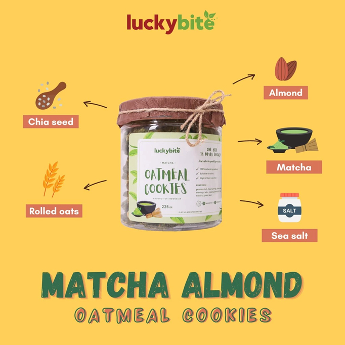 

Luckybite Oatmeal Cookies Healthy Cookies Sehat