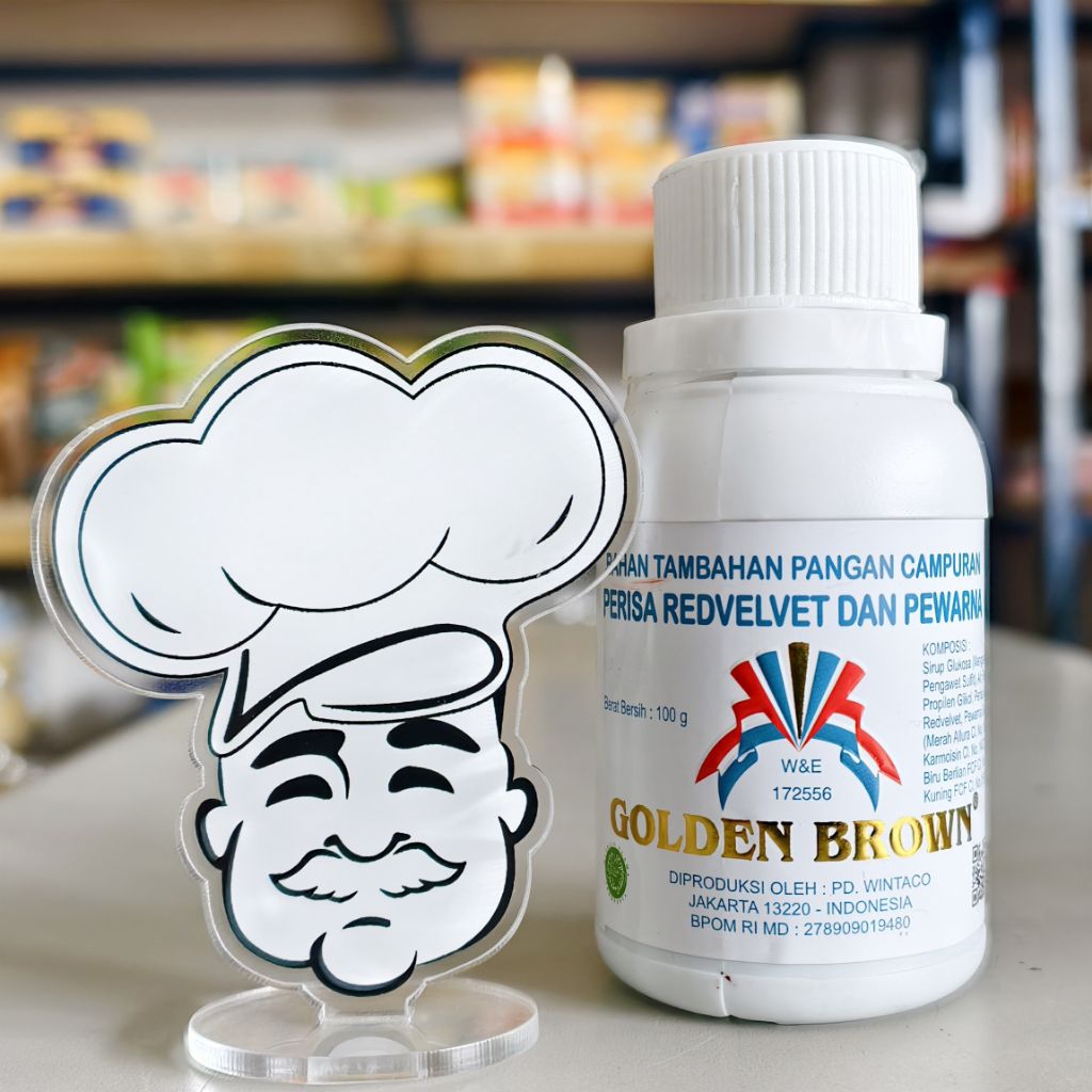 

Golden brown Pasta Red Velvet / Pasta Red Velvet Goldenbrown 100Gr