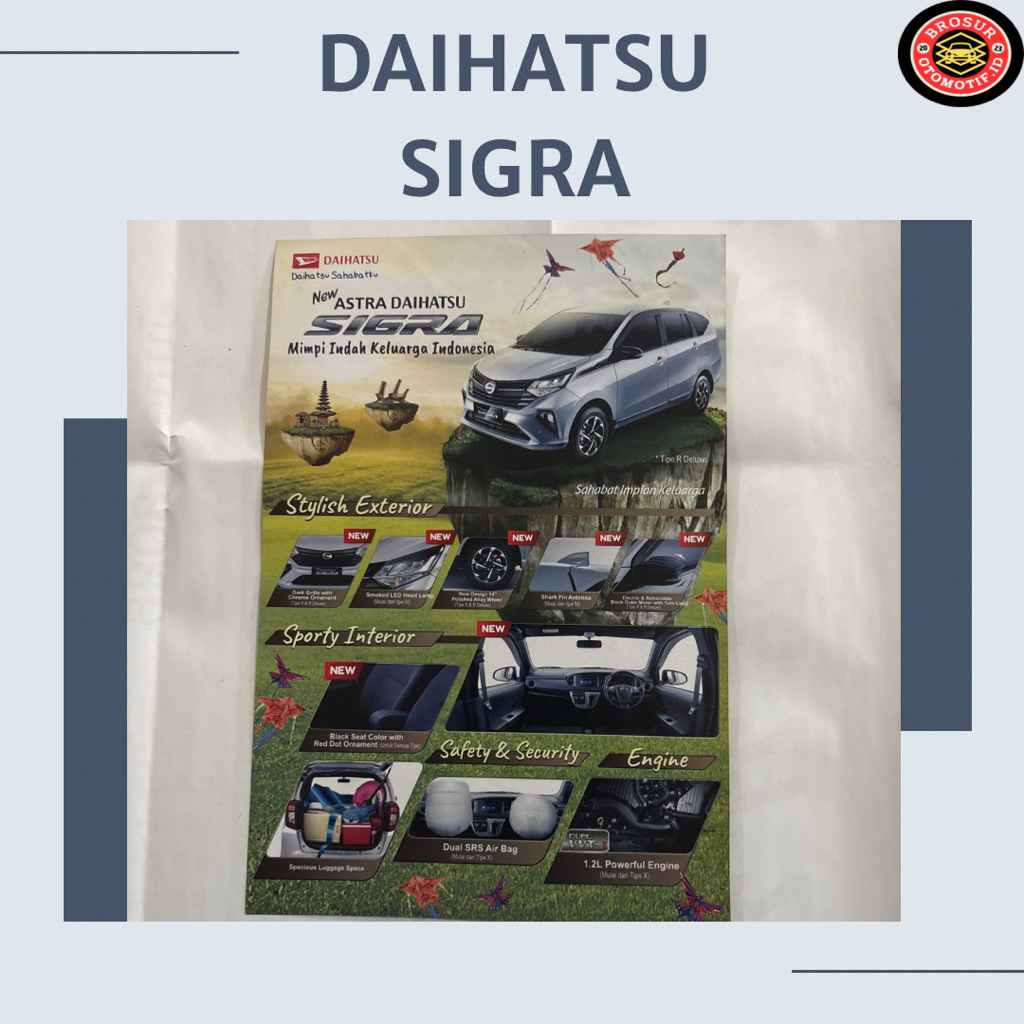 Brosur Daihatsu Sigra ( flyer )