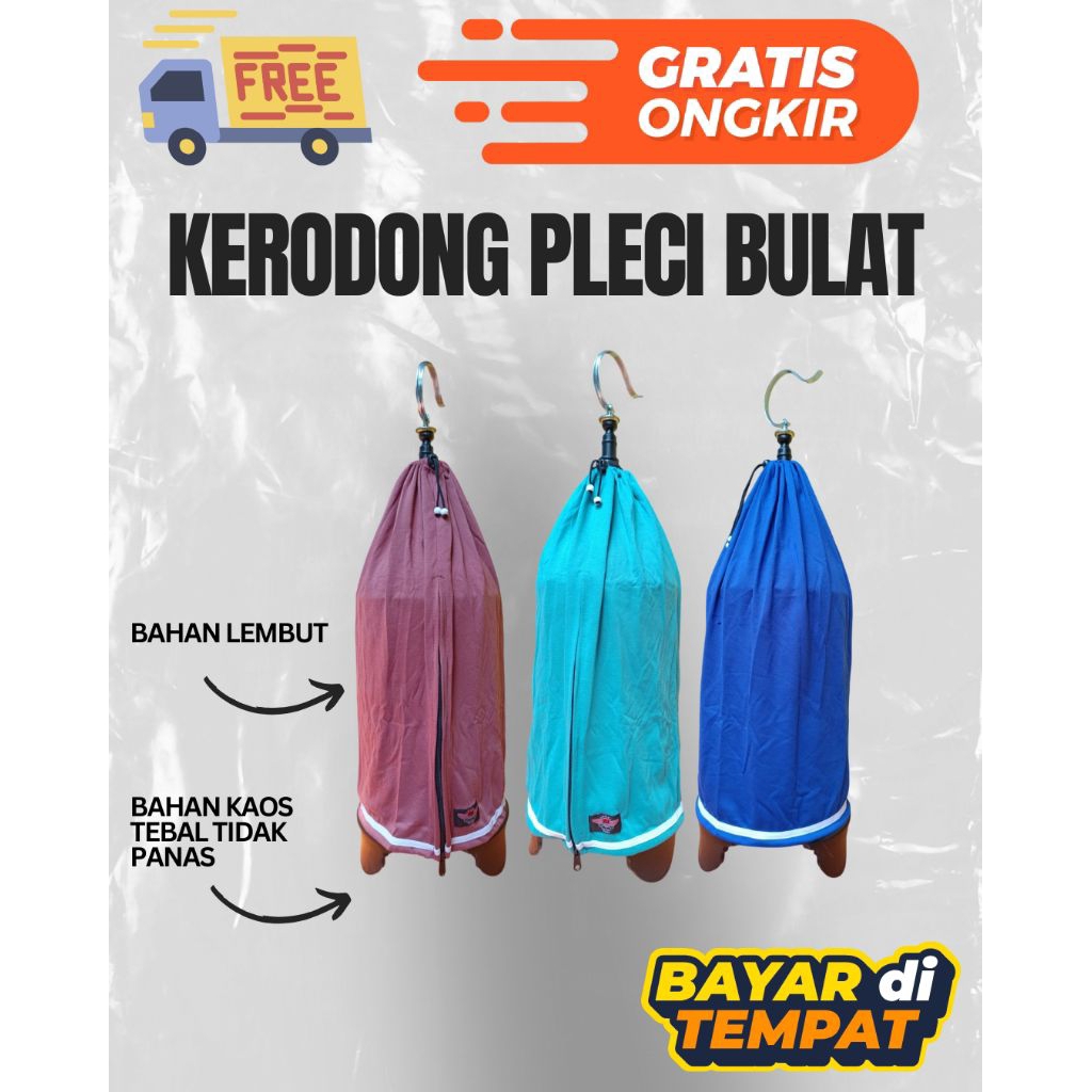 Kerodong Kaos Pleci Sangkar Bulat Besi