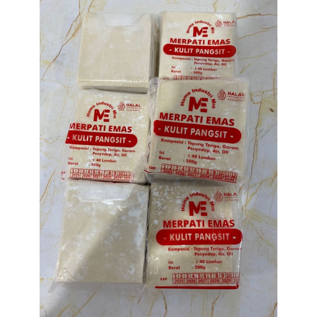 

kulit pangsit merpati emas merah isi 40 lembar