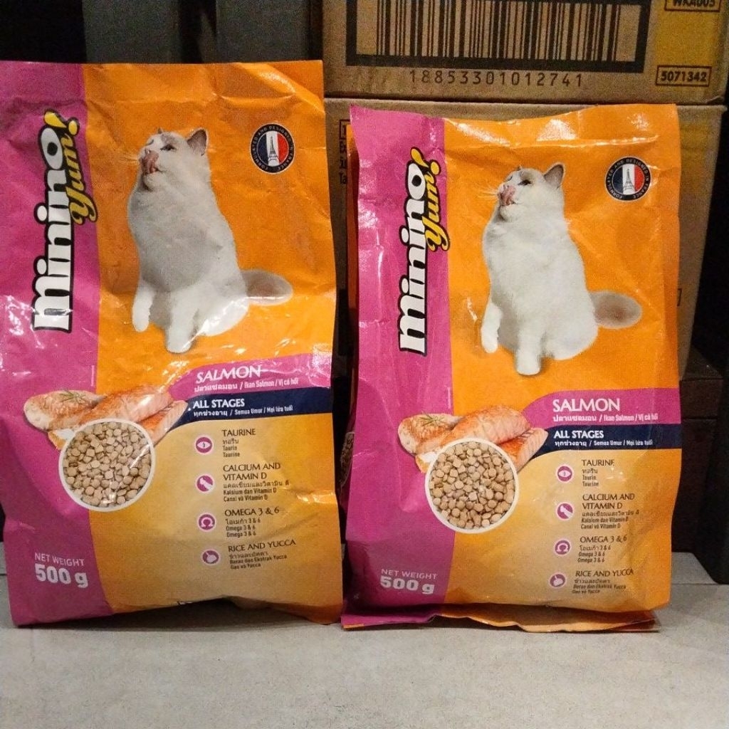 MININO YUM SALMON 500GR-makanan Kucing allstage