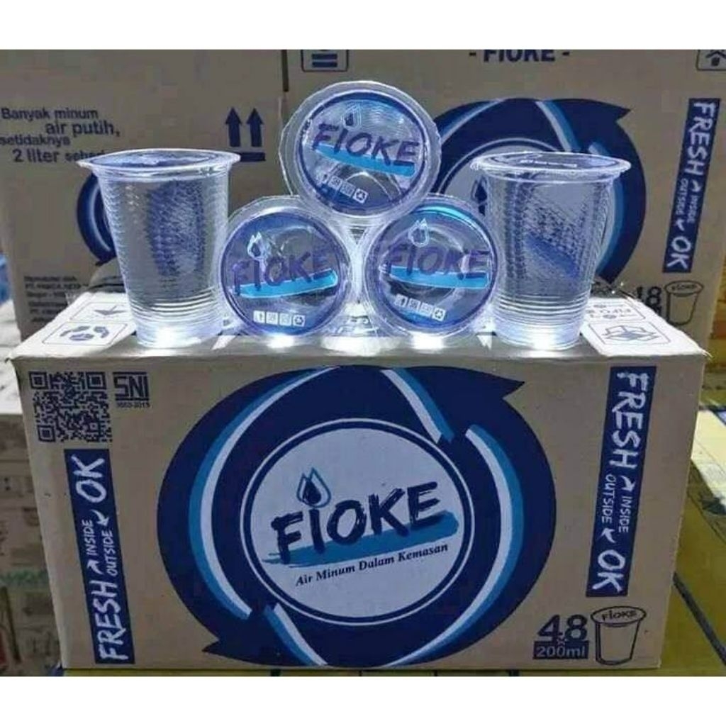 

FIOKE AIR MINERAL GELAS 220 ML 1 DUZ 48 PCS