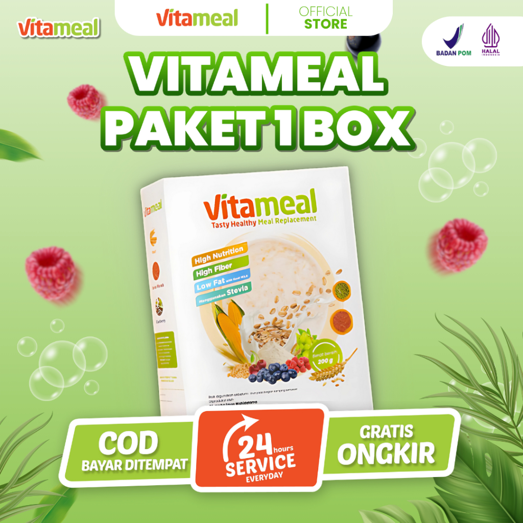 

VITAMEAL Sereal Tinggi Serat Mencegah Diabetes Gula Darah Kesemutan VITAMIL KEBAS