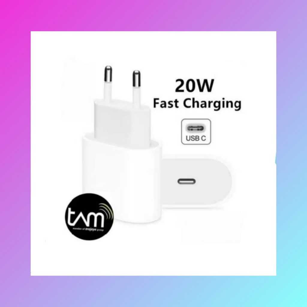 Adaptor Charger Iphone Fast Charging 20W Original TAM Resmi IBOX